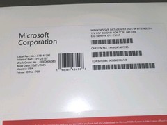 Microsoft Windows Server 2025 Datacenter- 24 Core License, Genuine OEM Pack, DVD