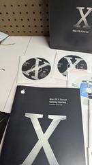 Apple Mac OS X Server 10.3 Panther unlimited clients key, OEM 4 CD Big Box