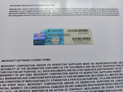Microsoft Exchange Server 2019 STANDARD w Retail Unlimtd CAL GMGF0F4MC Authentic