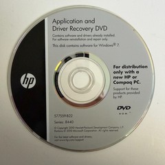 HP Application and Driver Recovery DVD 577559-B22 Series 8440