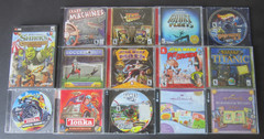 lot (15) PC CD-ROM COMPUTER GAME Jewel Star Wars Pokemon Tonka Hallmark Card +