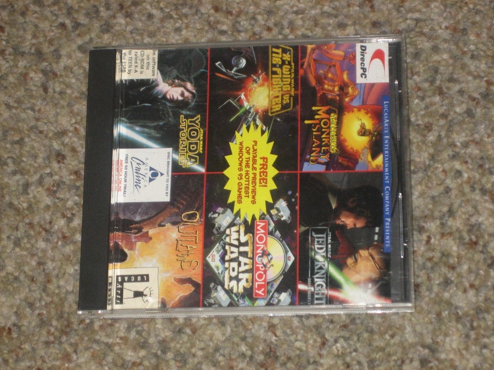 LucasArts Entertainment Demo Sampler PC CD-ROM Promo DOS/Win 95