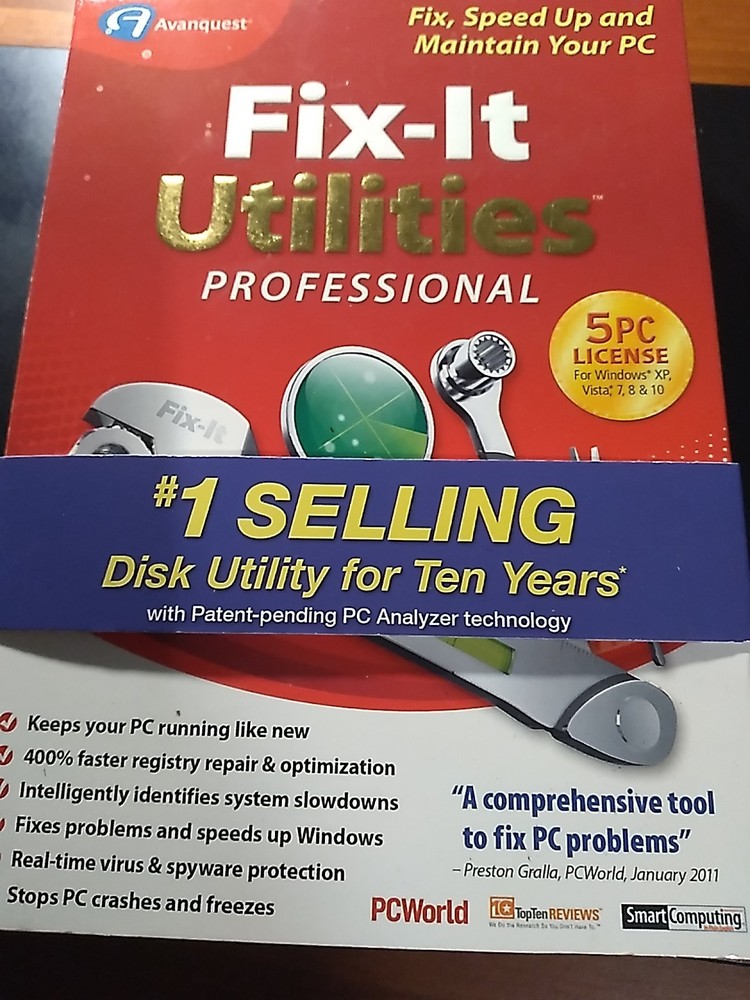 Fix-It Utilites Professional (Windows XP. Vista, 7, 8) 5 PC License