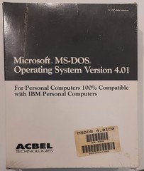 Microsoft MS-DOS 4.01 Complete Retail Box 5.25″ Floppy Disks *NEW & SEALED*
