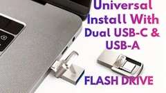 Linux 13-in-1 Multi-Boot USB Installer | Dual USB-A & USB-C | For Windows or Mac