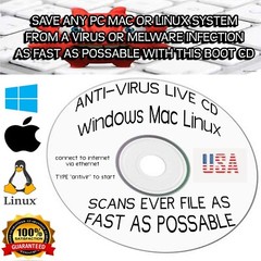 Powerful Anti-Virus Live CD – Windows – Mac – Linux 32-Bit 64-Bit BIOS-UEFI USA