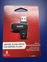 IMATION SWIVEL FLASH DRIVE 8GB/ Go-NEW