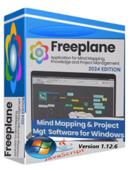 Freeplane Mind Mapping Knowledge & Project Management Software for Windows on CD