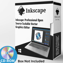 Inkscape Pro Illustrator – Vector Graphic Design Software for Windows on CD-ROM