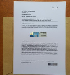 SQL Server 2022 Enterprise 40 Core License, unlimited User CALs PHYSICAL ITEM.