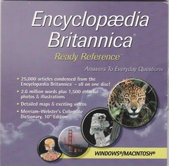 Encyclopedia Britannica CD-Rom for Windows 95/98/2000/Me/XP/NT & Mac OS X/iMac