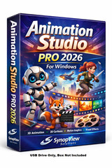 Animation Studio PRO 2026 – 3D/2D Motion Graphic Design Software For Windows USB