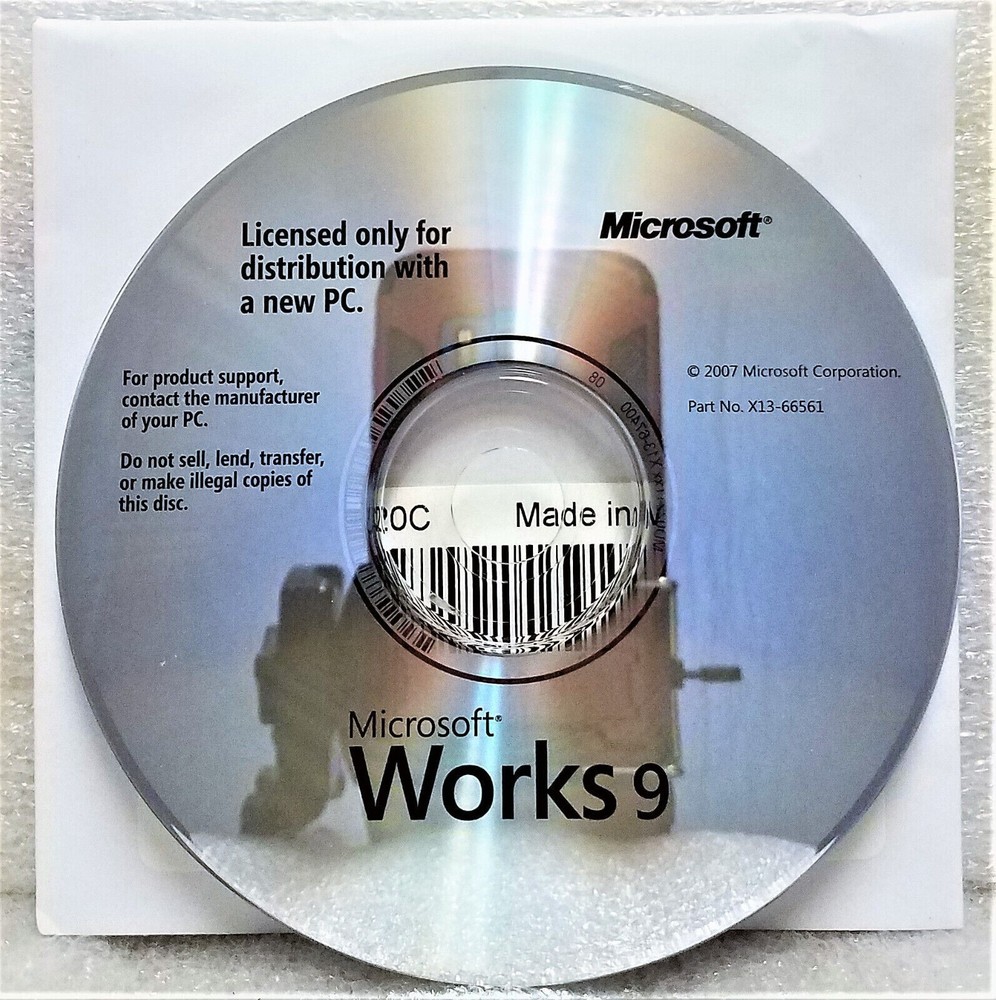 Microsoft Works 9.0 For Windows 11 & 10