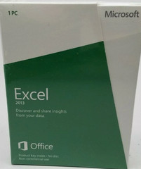 Microsoft Excel 2013 Product Key Card, Non-Commercial (1PC/1User), SKU 065-07648