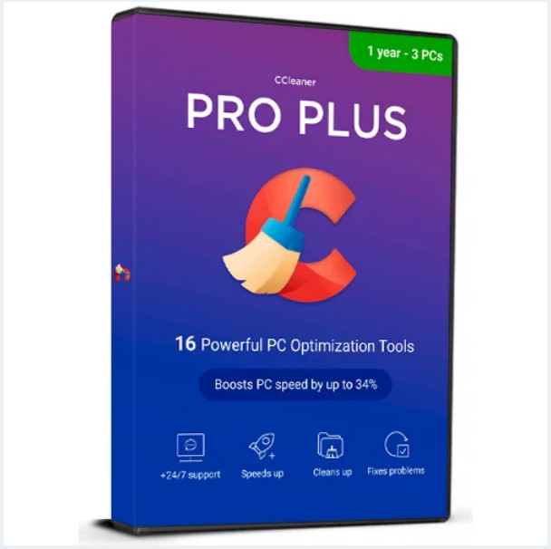 CCleaner Professional Plus Windows 1 Year 3 Device