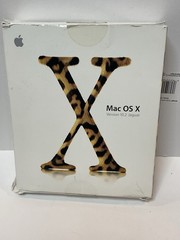 Apple Mac OS X Jaguar 10.2 (Retail) Full Version for Mac M8712LL/A OEM