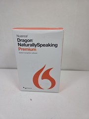 Nuance DRAGON NATURALLYSPEAKING PREMIUM 13 Software,Headset – Open Box