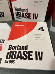 Borland ® dBase IV Version 2.0 Database – 1993 DOS For IBM PCs –