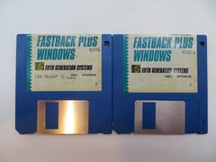 FASTBACK PLUS WINDOWS 3.5″ Floppy Disks vintage computer discs 1991 vtg