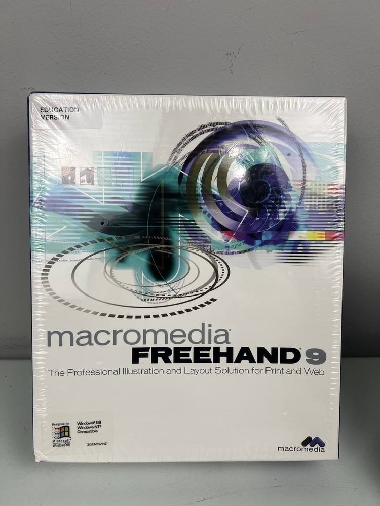 Macromedia Freehand 9 Education Edition New