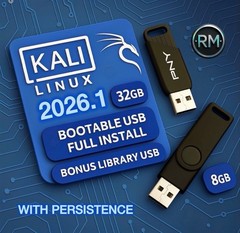 Kali Bootable USB | 2-USB Bundle | 32GB + 8GB