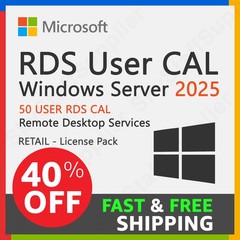Windows Server 2025 RDS [REMOTE DESKTOP SERVICES] 50 USER CAL – FULL BRAND NEW