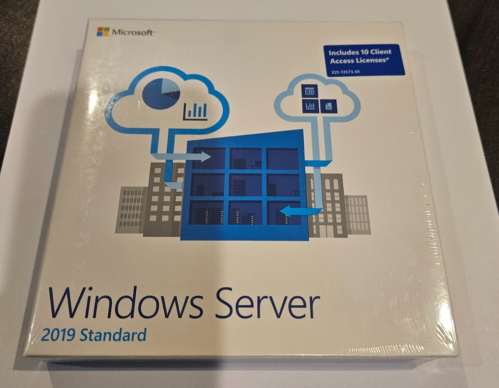 Windows Server 2019 Standard 10 clients 16 core p73-07701 BRAND NEW RETAIL