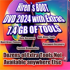 Hiren’s Boot DVD 2024 with Extra Tools – 7.4GB PC SUPPORT TOOL DVD FOR EVERYONE
