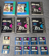 Borland Turbo Basic Turbo Pascal Collection Manuals & Tested 3.5” Disks IBM DOS