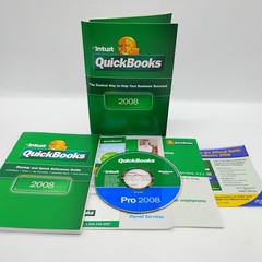Intuit QUICKBOOKS Pro 2008 Accounting (PC Windows XP/Vista) Complete w/ Key