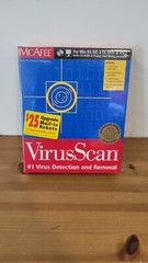 McAfee VirusScan for Win 95 / NT CD & 3.5″ Disks Vers. 3.1x ~ New SEALED Vintage