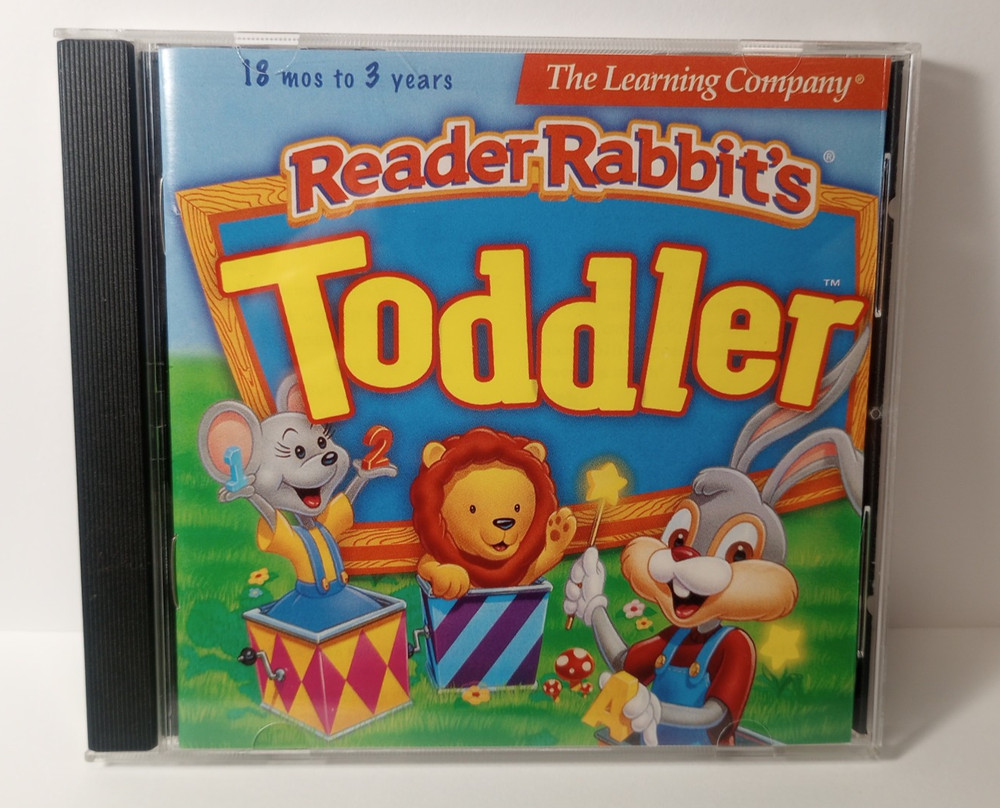 Reader Rabbit: Toddler 18 Mths – 3 Yr Windows 95/98 & Mac CD-ROM Version 1.2