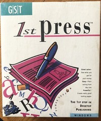 GST 1st Press 3.5″ CD Rom Version – WindowsThe first step in desktop publishing