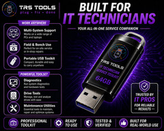 64GB Bootable USB IT Technician Service Toolkit – PC Diagnostics, Maintenance