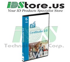 New Zebra CardStudio 2.0 Standard Edition ID Card Design Software (CSR2S-SW00-E)