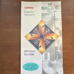 Compaq Backup Exec Solutions/ ARCserve/IT Storage Utility Software Lot 3 Sealed