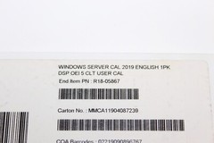 Windows Server CAL 2019, R18-05867 MICROSOFT SERVER 2019 5 USER CAL LICENSE